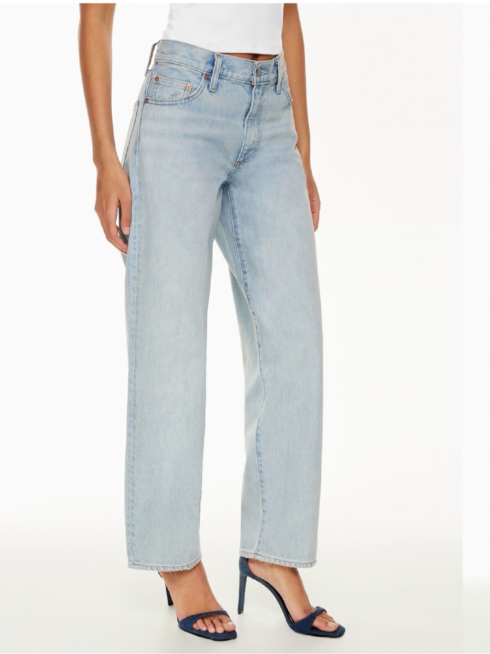 Denim Forum Aritzia ’90s Danny Hi-Rise Baggy Jeans Light Wash 25
